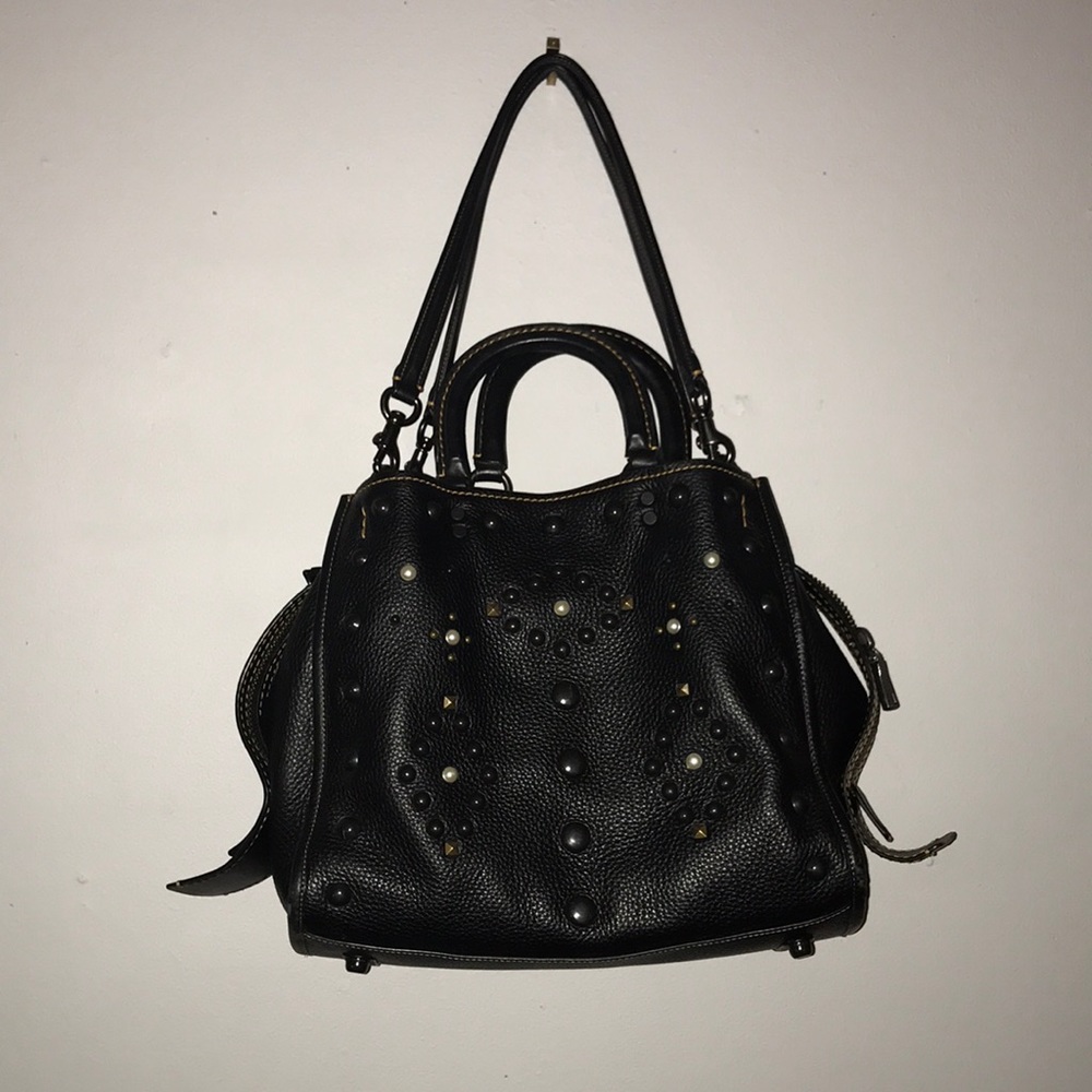 Authentic leather coach purse